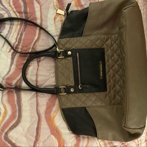 Steve Madden Tan and Black tote bag